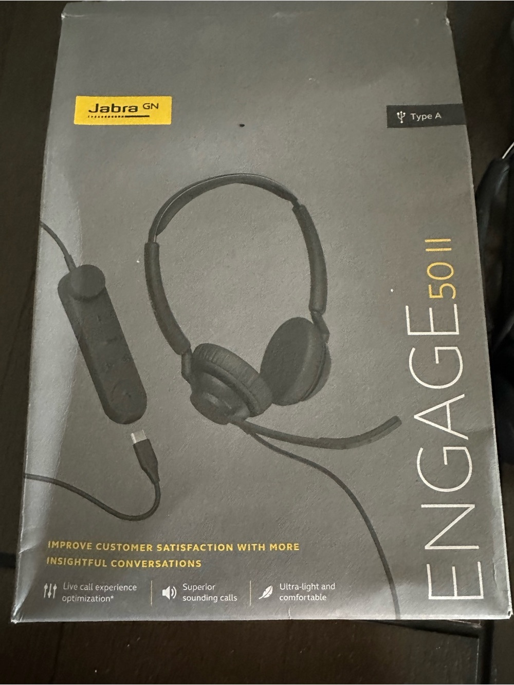 Engage 50 II Black USB-A Wired Headset